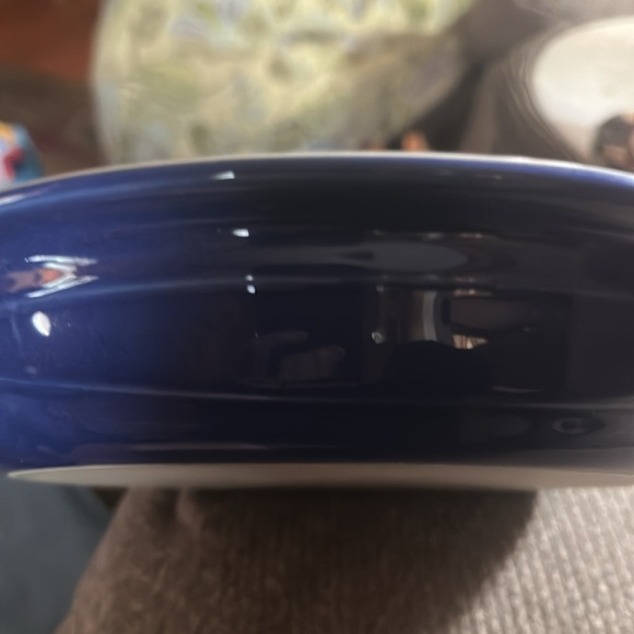 Le Creuset Blue Stoneware Round Baking‎ Dish - Picture 3 of 3